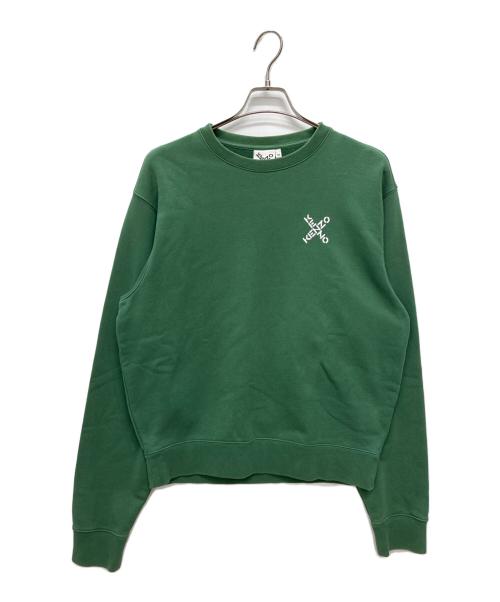 KENZO（ケンゾー）KENZO (ケンゾー) クルーネックスウェット グリーン サイズ:Mの古着・服飾アイテム