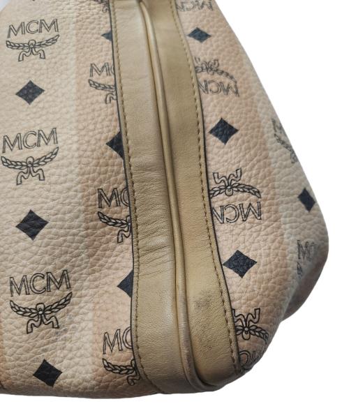 MCM（エムシーエム）MCM (エムシーエム) ハンドバッグ ベージュ×ブラウンの古着・服飾アイテム