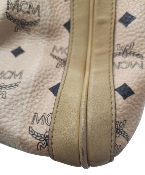 MCM（エムシーエム）MCM (エムシーエム) ハンドバッグ ベージュ×ブラウンの古着・服飾アイテム