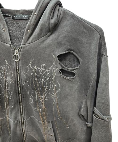REFLEM（レフレム）REFLEM (レフレム) うさ耳ジップパーカー グレー サイズ:Freeの古着・服飾アイテム