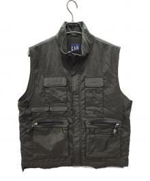 GAP（ギャップ）の古着「00s　フリースミリタリーベスト」｜オリーブ