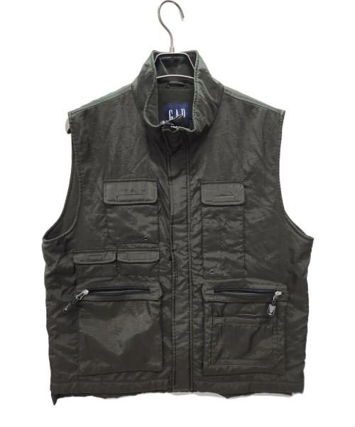 GAP（ギャップ）GAP (ギャップ) 00s　フリースミリタリーベスト オリーブ サイズ:Mの古着・服飾アイテム