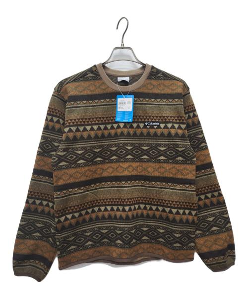 Columbia（コロンビア）Columbia (コロンビア) ラヴェルリッジクルー ブラウン×オリーブ サイズ:S 未使用品の古着・服飾アイテム