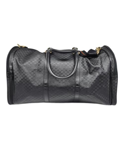 GUCCI（グッチ）GUCCI (グッチ) ボストンバッグ ブラックの古着・服飾アイテム