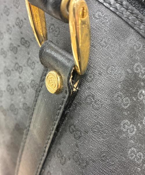 GUCCI（グッチ）GUCCI (グッチ) ボストンバッグ ブラックの古着・服飾アイテム