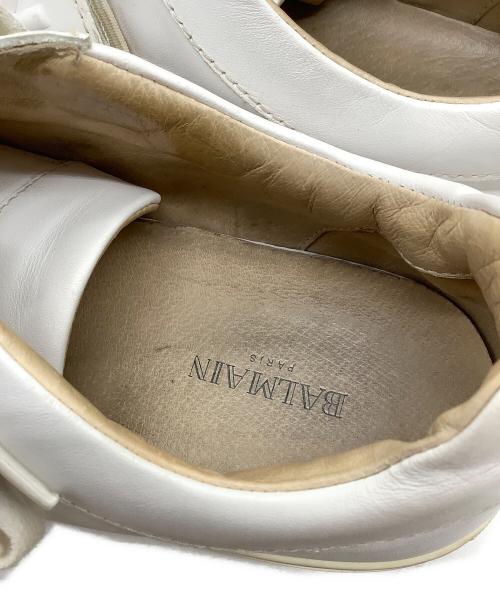 BALMAIN（バルマン）BALMAIN (バルマン) レザースニーカー ホワイト サイズ:25.5cmの古着・服飾アイテム