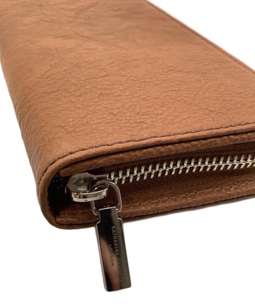 KATHARINE HAMNETT（キャサリンハムネット）KATHARINE HAMNETT (キャサリンハムネット) 長財布 ブラウンの古着・服飾アイテム