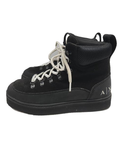 ARMANI EXCHANGE（アルマーニ エクスチェンジ）ARMANI EXCHANGE (アルマーニ エクスチェンジ) 厚底スニーカー ブラック サイズ:26.5cmの古着・服飾アイテム