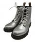 Dr.Martens（ドクターマーチン）の古着「メタリック 8ホールブーツ」｜シルバー