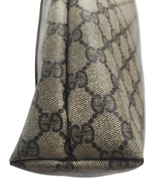 GUCCI（グッチ）GUCCI (グッチ) トートバッグ　OLD GUCCI グレー×ブラウンの古着・服飾アイテム