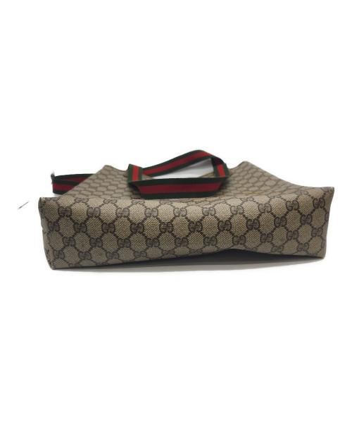 GUCCI（グッチ）GUCCI (グッチ) トートバッグ　OLD GUCCI グレー×ブラウンの古着・服飾アイテム