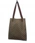 GUCCI (グッチ) トートバッグ　OLD GUCCI グレー×ブラウン：8000円