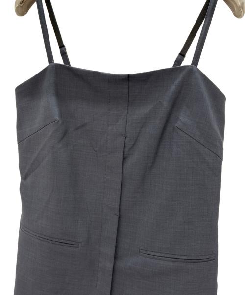 COCODEAL（ココディール）COCODEAL (ココディール) キャミジレチュールレイヤーワンピース チャコールグレー サイズ:SIZE 2の古着・服飾アイテム