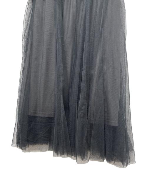 COCODEAL（ココディール）COCODEAL (ココディール) キャミジレチュールレイヤーワンピース チャコールグレー サイズ:SIZE 2の古着・服飾アイテム