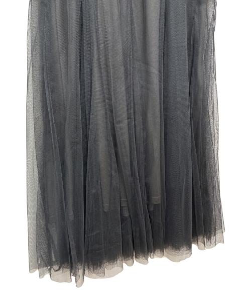 COCODEAL（ココディール）COCODEAL (ココディール) キャミジレチュールレイヤーワンピース チャコールグレー サイズ:SIZE 2の古着・服飾アイテム