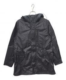 narifuri（ナリフリ）の古着「サイドスプリットハーフコート」｜ネイビー