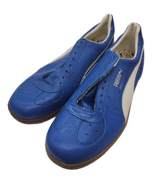 PUMA（プーマ）PUMA (プーマ) ローカットスニーカー　HANDBALL　70s ユーゴスラビア製 ブルー サイズ:28.5cmの古着・服飾アイテム