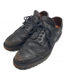 foot the coacher（フットザコーチャー）の古着「ウィングチップシューズ」｜ブラック