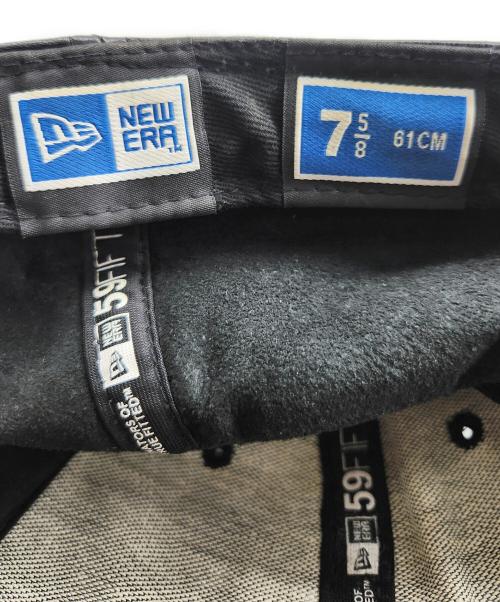 New Era（ニューエラ）New Era (ニューエラ) レザーキャップ ブラック サイズ:7 5/8の古着・服飾アイテム