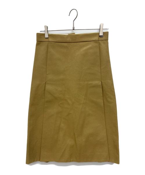 BLAMINK（ブラミンク）BLAMINK (ブラミンク) ツイルタックスカート ベージュ サイズ:36の古着・服飾アイテム