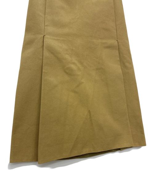 BLAMINK（ブラミンク）BLAMINK (ブラミンク) ツイルタックスカート ベージュ サイズ:36の古着・服飾アイテム