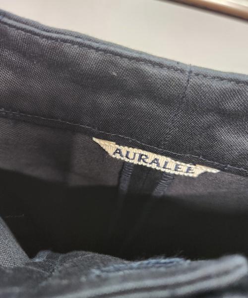 AURALEE（オーラリー）AURALEE (オーラリー) バギーサテンフレアスカート ネイビー サイズ:1の古着・服飾アイテム