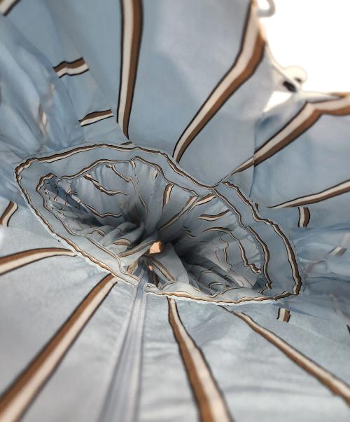 CHRISTIAN DADA（クリスチャンダダ）CHRISTIAN DADA (クリスチャンダダ) 長袖ワンピース ブルー×ブラウン サイズ:34の古着・服飾アイテム