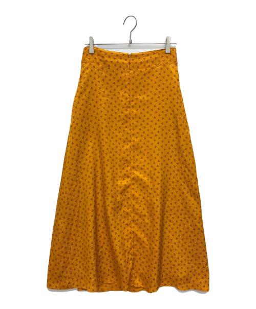 SLOBE IENA（スローブ イエナ）SLOBE IENA (スローブ イエナ) サテンジャガードスカート イエロー サイズ:38の古着・服飾アイテム