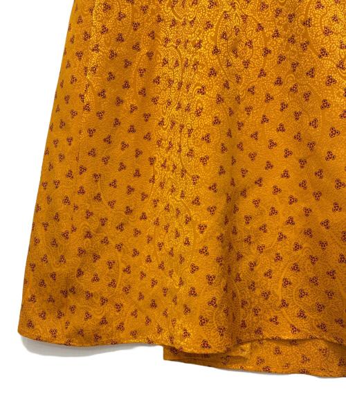 SLOBE IENA（スローブ イエナ）SLOBE IENA (スローブ イエナ) サテンジャガードスカート イエロー サイズ:38の古着・服飾アイテム