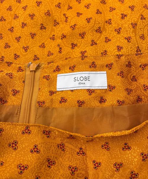 SLOBE IENA（スローブ イエナ）SLOBE IENA (スローブ イエナ) サテンジャガードスカート イエロー サイズ:38の古着・服飾アイテム