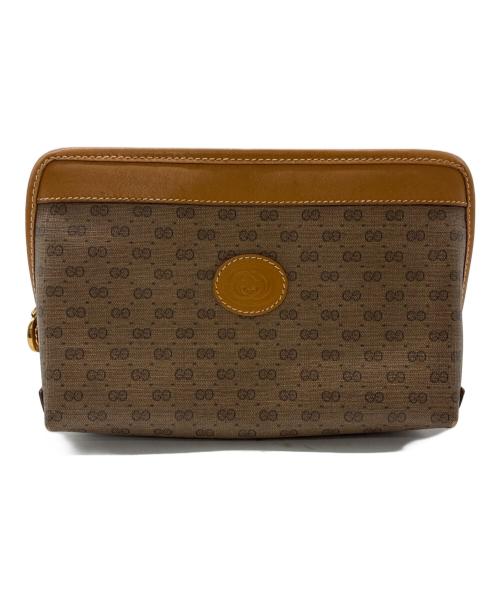 GUCCI（グッチ）GUCCI (グッチ) ポーチ ブラウンの古着・服飾アイテム