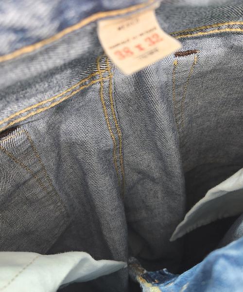 RRL（ダブルアールエル）RRL (ダブルアールエル) デニムパンツ/ストレート フィット Fenimore ディストレスト ジーンズ ブルー サイズ:W38の古着・服飾アイテム