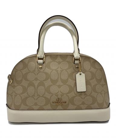 中古・古着通販】COACH (コーチ) シグネチャー 2WAYバッグ ベージュ