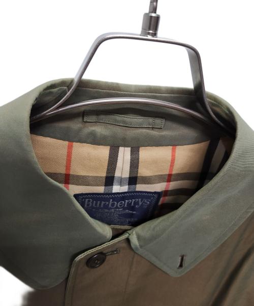 Burberry's（バーバリー）Burberry's (バーバリーズ) ステンカラーコート グリーン サイズ:Lの古着・服飾アイテム