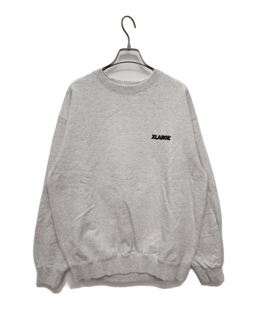 X-LARGE（エクストララージ）X-LARGE (エクストララージ) クルーネックスウェット ライトグレー サイズ:Mの古着・服飾アイテム