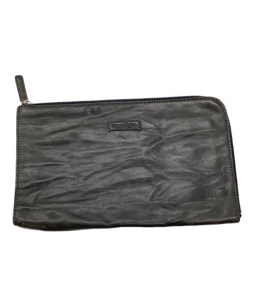 Daniel&Bob（ダニエル＆ボブ）Daniel&Bob (ダニエル＆ボブ) レザーセカンドバッグ ブラックの古着・服飾アイテム