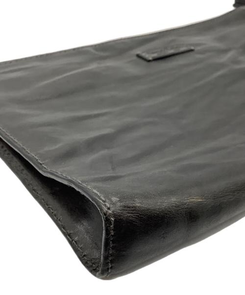 Daniel&Bob（ダニエル＆ボブ）Daniel&Bob (ダニエル＆ボブ) レザーセカンドバッグ ブラックの古着・服飾アイテム