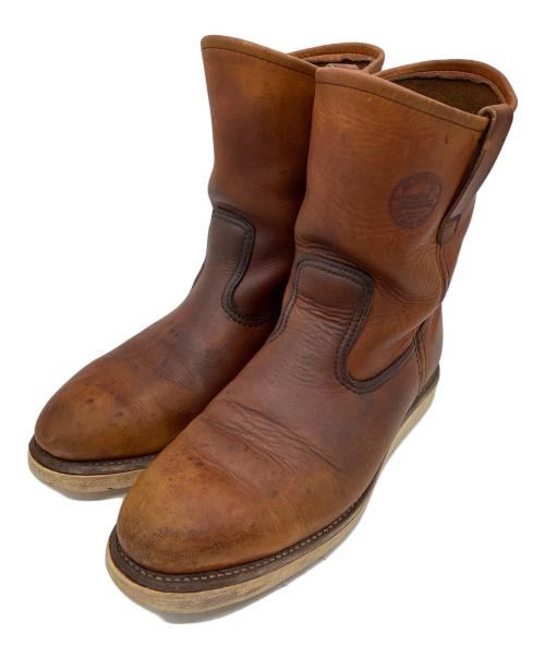 RED WING（レッドウィング）RED WING (レッドウィング) 97年製 緑犬タグ ペコスブーツ ブラウン サイズ:9Eの古着・服飾アイテム