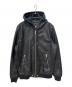 DIESEL（ディーゼル）の古着「シープスキン フードレザージャケット」｜ブラック