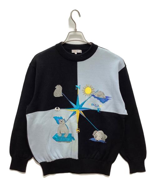 LEONARD（レオナール）LEONARD (レオナール) 厚手ニット ブラック サイズ:Lの古着・服飾アイテム