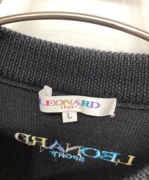 LEONARD（レオナール）LEONARD (レオナール) 厚手ニット ブラック サイズ:Lの古着・服飾アイテム