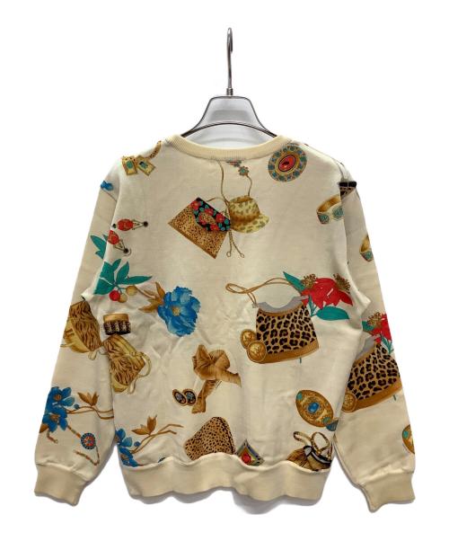 LEONARD（レオナール）LEONARD (レオナール) 薄手ニット ベージュ×イエロー サイズ:Lの古着・服飾アイテム