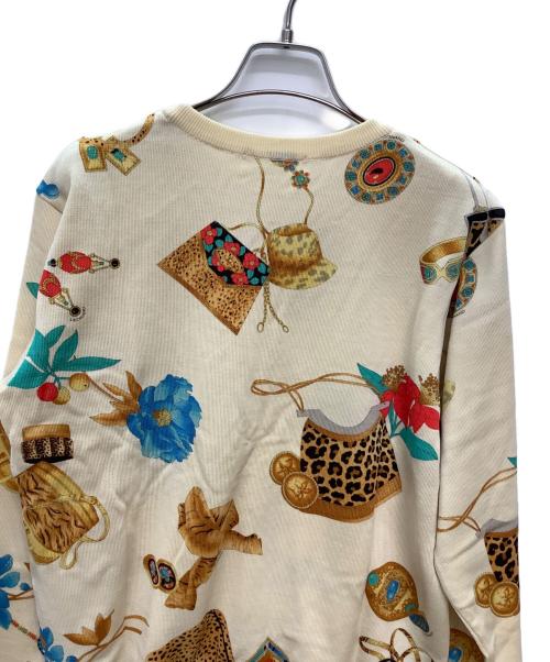 LEONARD（レオナール）LEONARD (レオナール) 薄手ニット ベージュ×イエロー サイズ:Lの古着・服飾アイテム