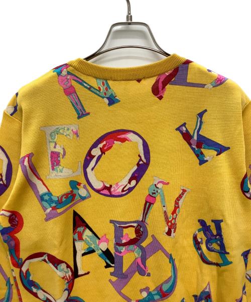 LEONARD（レオナール）LEONARD (レオナール) 薄手ニット イエロー サイズ:Lの古着・服飾アイテム