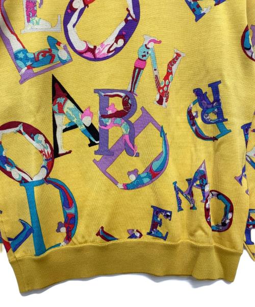 LEONARD（レオナール）LEONARD (レオナール) 薄手ニット イエロー サイズ:Lの古着・服飾アイテム