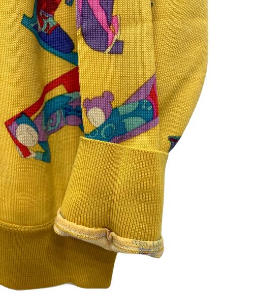 LEONARD（レオナール）LEONARD (レオナール) 薄手ニット イエロー サイズ:Lの古着・服飾アイテム