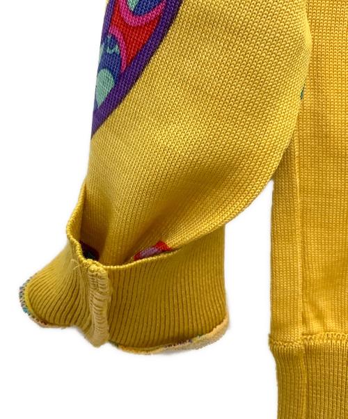 LEONARD（レオナール）LEONARD (レオナール) 薄手ニット イエロー サイズ:Lの古着・服飾アイテム