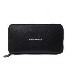 BALENCIAGA（バレンシアガ）の古着「ラウンドファスナー財布」｜ブラック