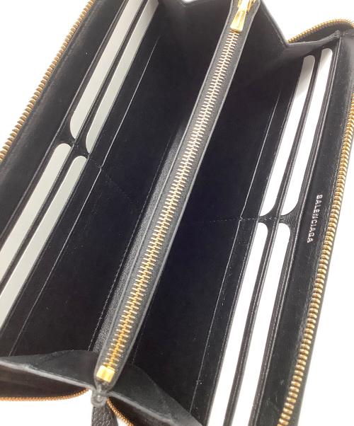 BALENCIAGA（バレンシアガ）BALENCIAGA (バレンシアガ) ラウンドファスナー財布 ブラックの古着・服飾アイテム