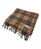 Burberry'sバーバリーズ）の古着「カシミヤマフラー」｜ブラウン×レッド